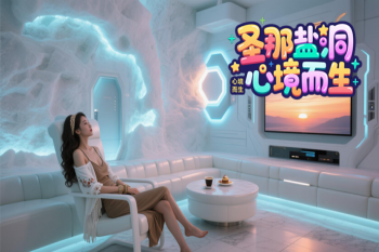 四川内江惊艳视觉敲美的仿真山洞盐疗房酒店装修设计