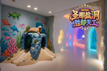 深圳洞穴盐疗房把海边美景装进洞穴里