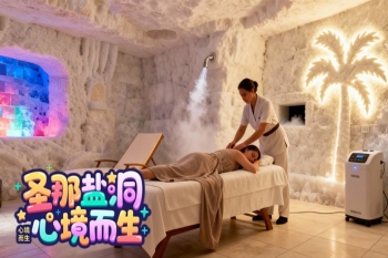 重庆现代盐疗屋医美馆设计简直太美了