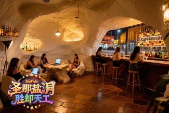 万岁山盐洞农家乐延续着清新和自然的空间氛围