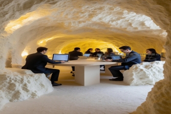 长沙形态逼真盐洞办公区引人入胜 好景观好项目