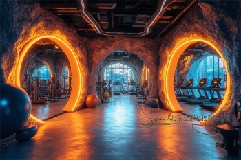 盐疗屋健身房可以根据不同需求和主题进行个性化设计和定制