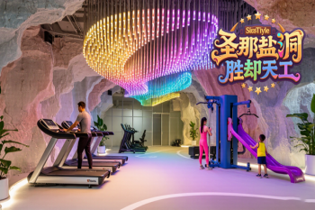 泉州造型优美盐疗房健身房是不可多得的装修艺术珍品